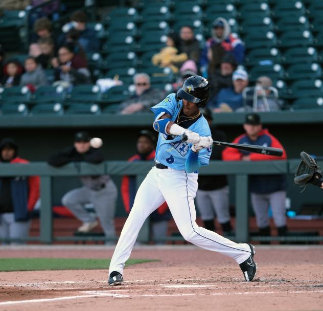 Edgar Martinez at bat for the Columbia Fireflies