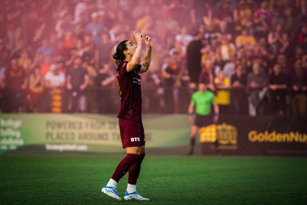 Detroit City FC in action at Keyworth Stadium