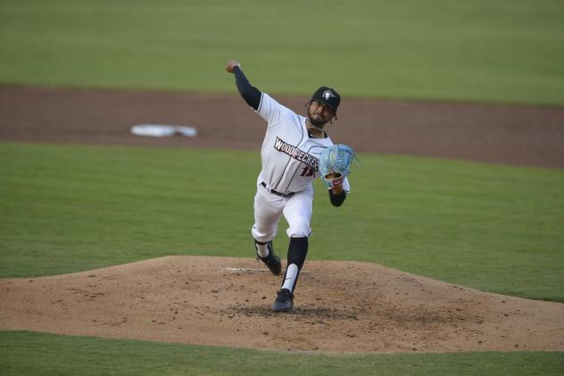 Fayetteville Woodpeckers pitcher Bryant Salgado