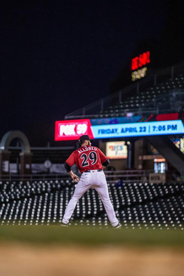 Indianapolis Indians pitcher Cam Alldred