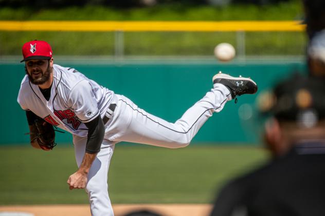 Indianapolis Indians pitcher Cam Alldred