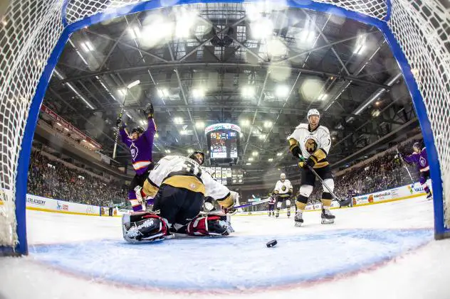 Reading Royals score against the Newfoundland Growlers