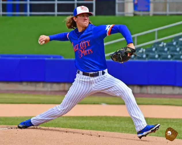 Connor Grey pitched nearly six scoreless innings with just two hits allowed to help lead the Syracuse Mets to a shutout win