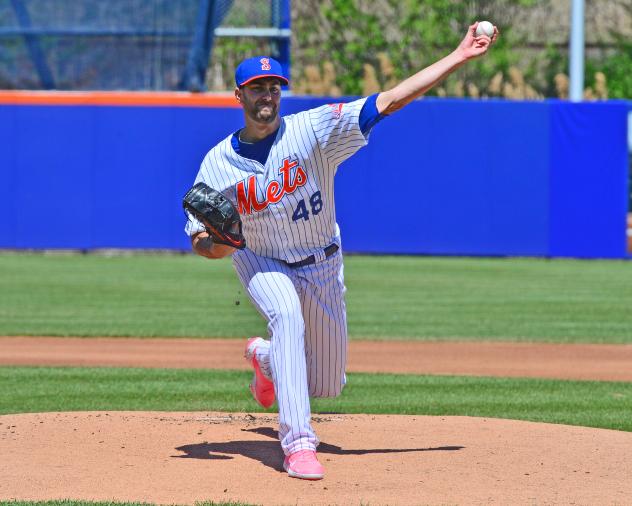 David Peterson pitched six scoreless innings with six strikeouts for the Syracuse Mets in a win on Friday night