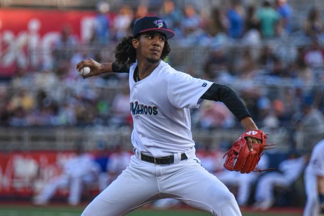 Pensacola Blue Wahoos pitcher Eury Pérez