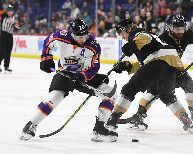 Reading Royals forward Thomas Ebbing vs. the Newfoundland Growlers