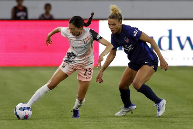 Angel City FC forward Christen Press vs. the Washington Spirit