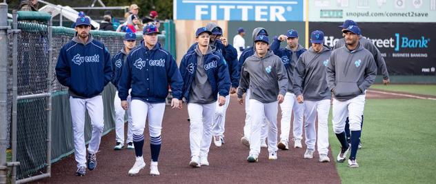 Everett AquaSox enter the field