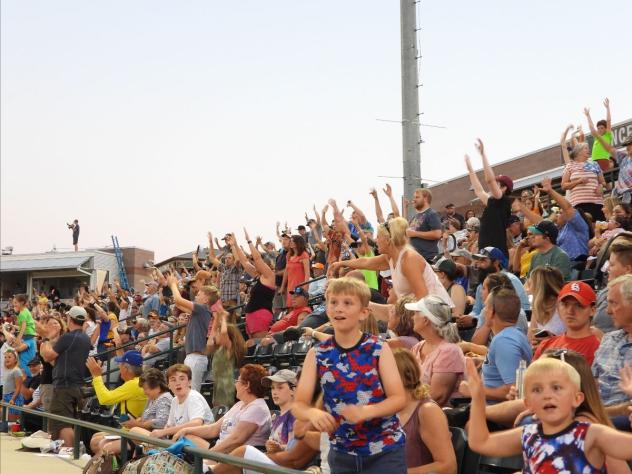 Missoula PaddleHeads fans enjoy the game