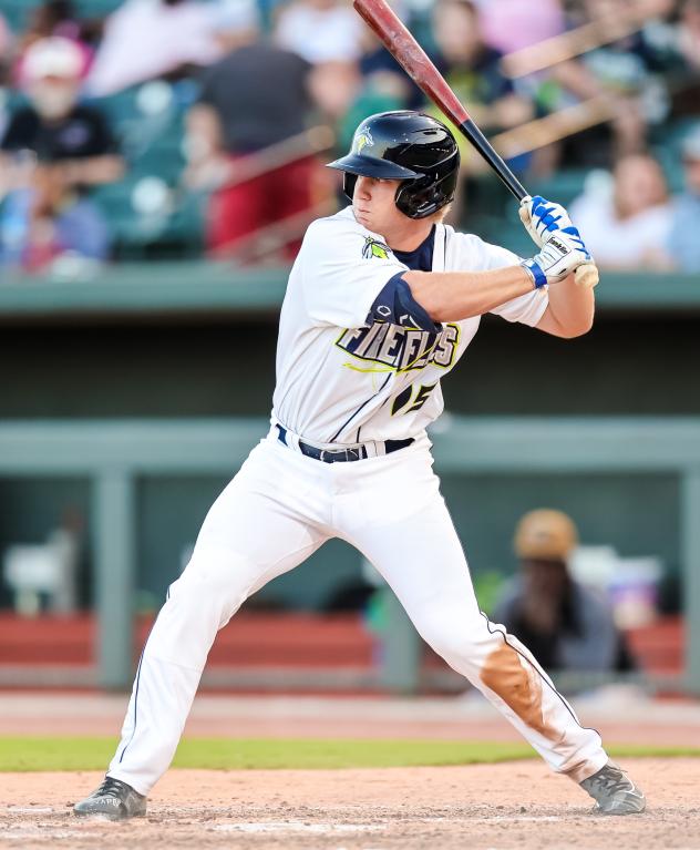 River Town at bat for the Columbia Fireflies