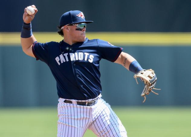 Andres Chaparro of the Somerset Patriots