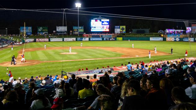 The crowd at ShoreTown Ballpark, home of the Jersey City BlueClaws