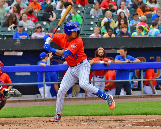 Mark Vientos hit his seventh home run of the season for the Syracuse Mets on Friday night