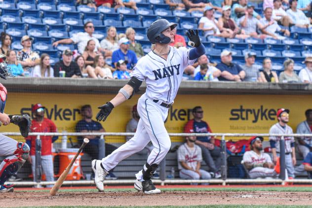 Griffin Conine belts a homer for the Pensacola Blue Wahoos