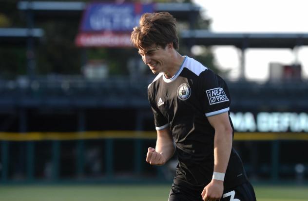 Tacoma Defiance reacts after a goal