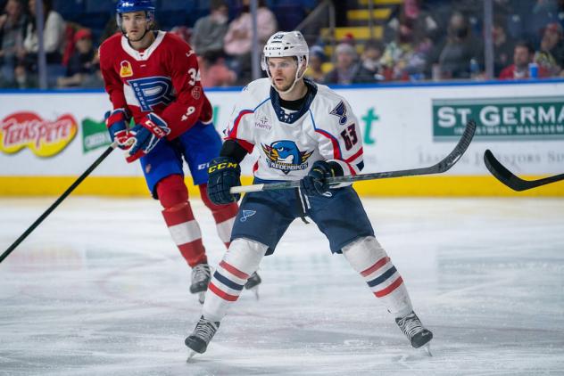 Springfield Thunderbirds center Matthew Peca vs. the Laval Rocket