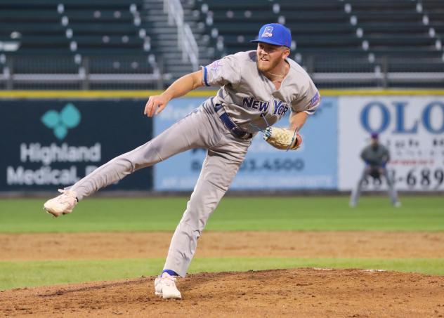 New York Boulders pitcher Robby Rowland