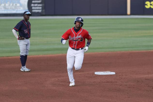Rome Braves on the base paths