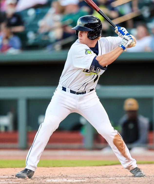 River Town at bat for the Columbia Fireflies