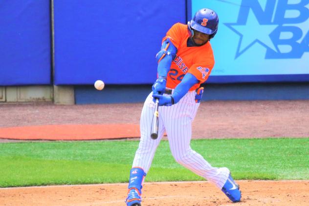 Khalil Lee extended his hitting streak to six games with two hits, including a double, for the Syracuse Mets
