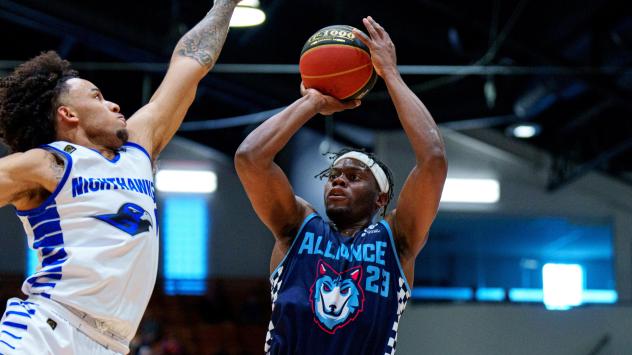 Montréal Alliance puts up a shot against the Guelph Nighthawks