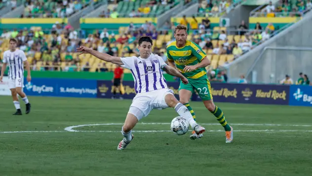 Louisville City FC corrals the ball vs. the Tampa Bay Rowdies