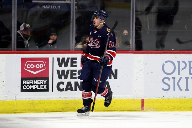 Regina Pats forward Cole Carrier