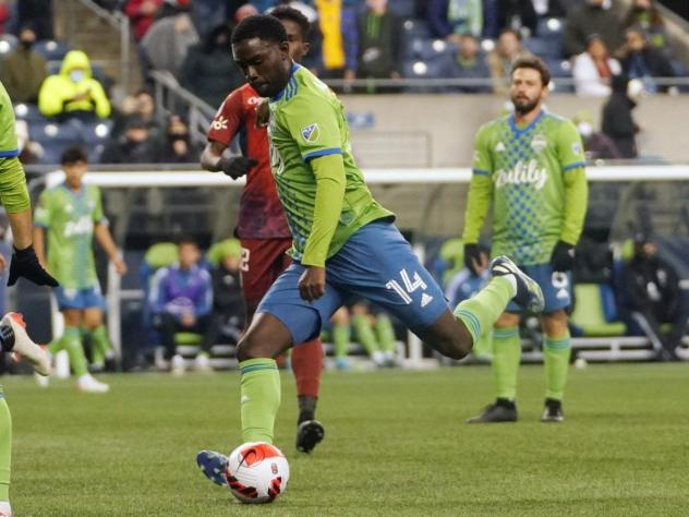 Seattle Sounders FC forward Sam Adeniran