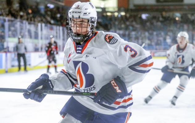 Kamloops Blazers defenseman Harrison Brunicke