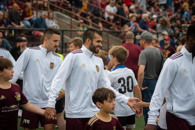 Detroit City FC enters the pitch
