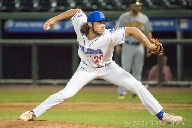 New York Boulders pitcher Zach Schneider