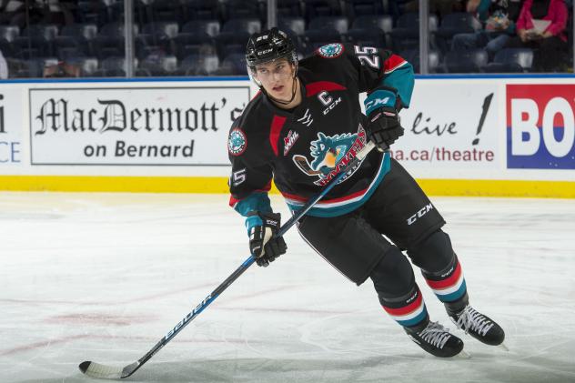 Cal Foote with the Kelowna Rockets