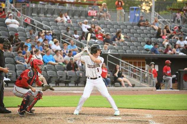 Fayetteville Woodpeckers outfielder Logan Cerny