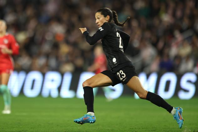 Angel City Football Club forward Christen Press