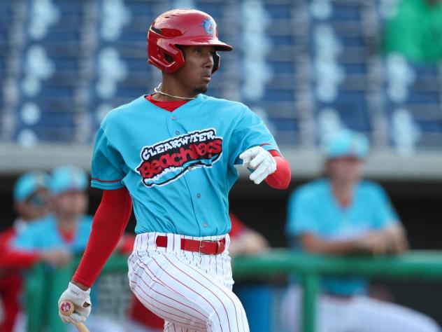 Clearwater Threshers at the plate