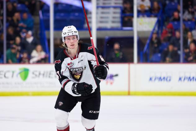 Vancouver Giants defenceman Mazden Leslie