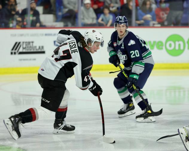Vancouver Giants defenceman Mazden Leslie