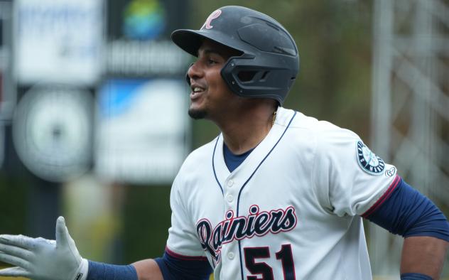 Erick Mejia of the Tacoma Rainiers