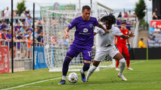 Louisville City FC forward Cameron Lancaster