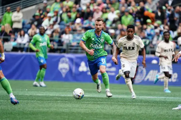 Seattle Sounders FC midfielder Albert Rusnák vs. LAFC