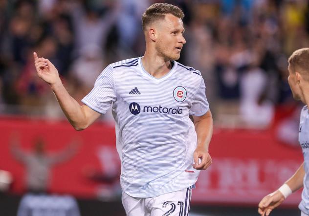 Chicago Fire FC midfielder Fabian Herbers