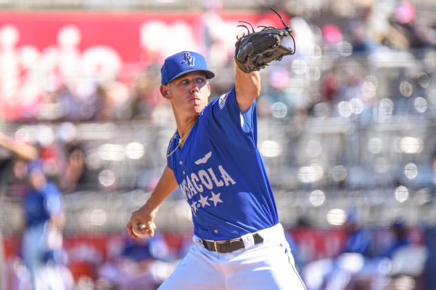 Pensacola Blue Wahoos pitcher Cody Mincey