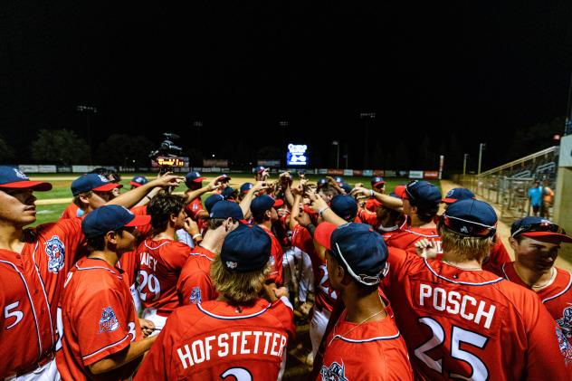 St. Cloud Rox team huddle