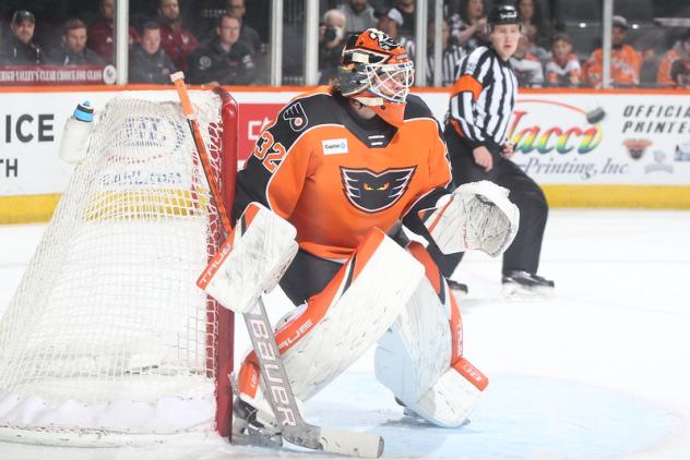 Lehigh Valley Phantoms goaltender Felix Sandstrom