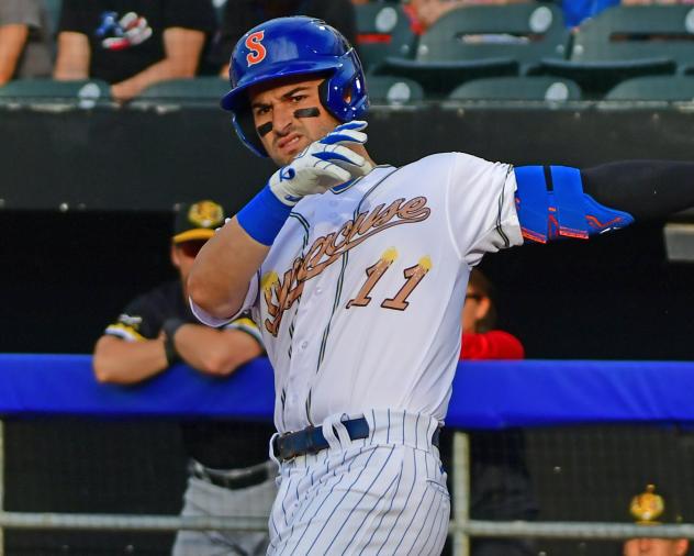 Nick Dini of the Syracuse Mets