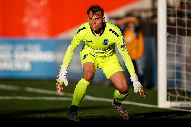 Colorado Springs Switchbacks FC goalkeeper Jeff Caldwell