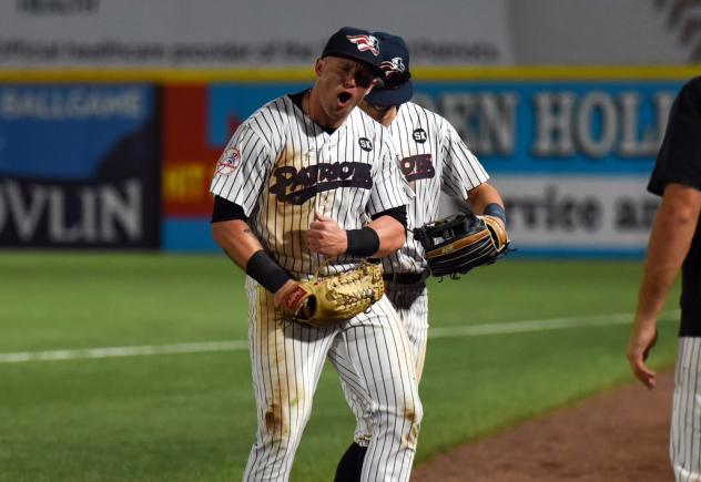 Elijah Dunham of the Somerset Patriots