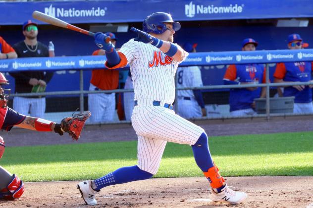 Travis Blankenhorn of the Syracuse Mets