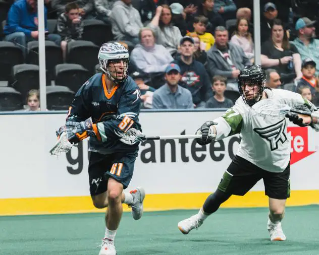 New York Riptide forward Jeff Teat (left)