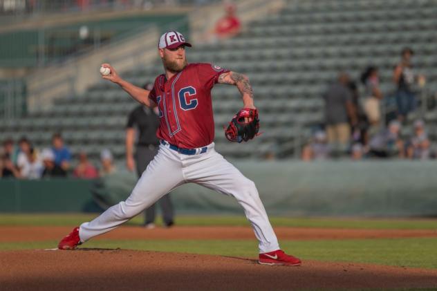 Kansas City Monarchs pitcher Jon Harris